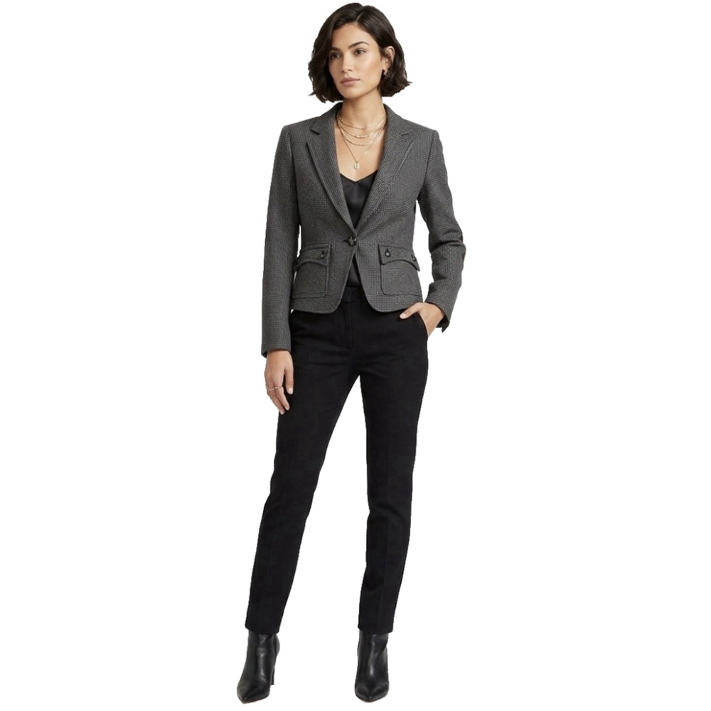 Tiger of Sweden "Libeling" Houndstooth Wool-Blend Blazer